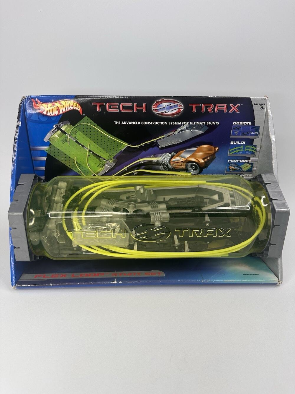 Hot Wheels Tech Trax System Power Swing Stunt Flex Loop Travel To Go Case